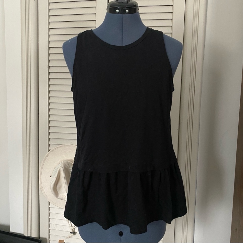Old Navy Black Peplum Tank